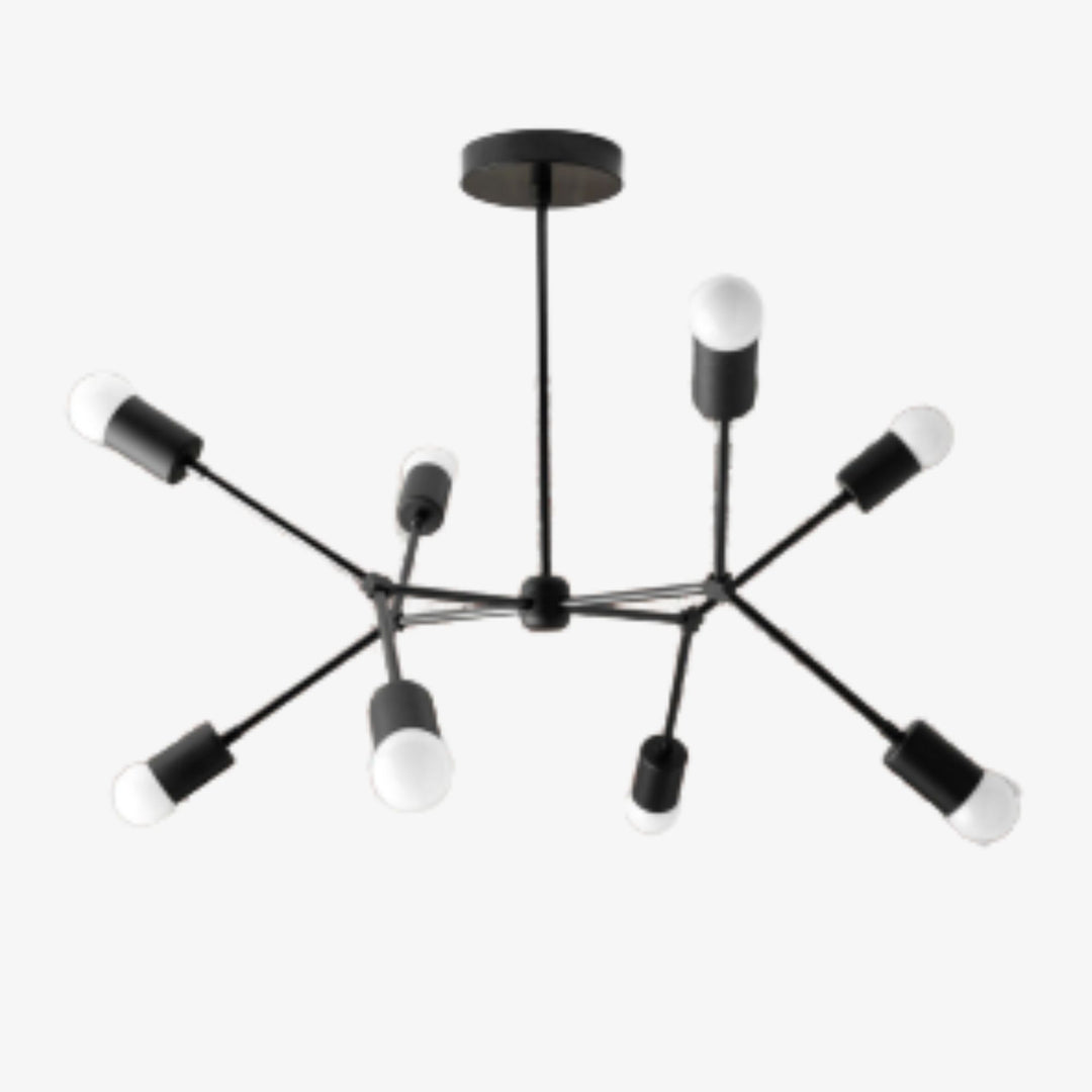 Mobilux Line Mobilux Line Modern Geometric Chandelier - Brass Ceiling Light Fixture