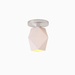 Load image into Gallery viewer, Talvior Sculptural Flush Mount Ceiling Light – Faceted Glass for Modern Interiors
