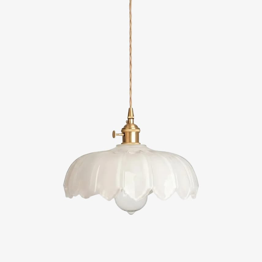 Petalbloom Rustieke Tulp Glazen Hanglamp – Bloemknop Design Hanglamp voor Eetruimte N58