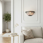 Cargar imagen en el visor de la galería, Lámpara de Pared Elegante TF Brooklyn - Aplique de Pared de Vidrio Art Deco para Sala de Estar o Pasillo