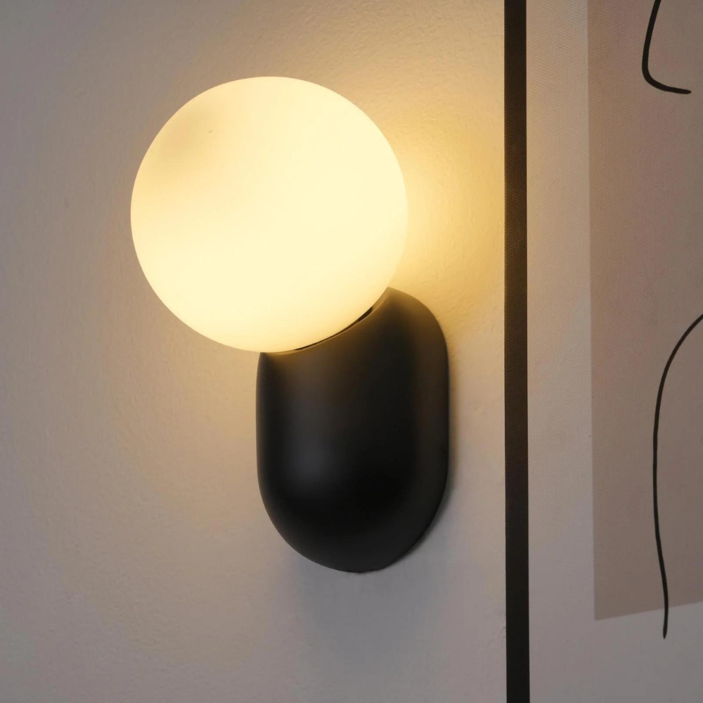 Luz de Pared de Orbe de Vidrio Nórdico Luma