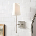 Load image into Gallery viewer, Derlina White Linen Shades Wall Lamp – Retro Metal Multi-Head Lighting Fixture
