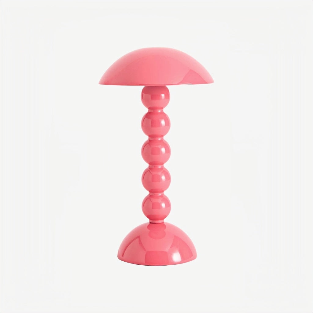 Lampe de table LED Modo – Base empilée en forme d'orbe Abat-jour en forme de champignon Parfaite pour le salon ou la chambre