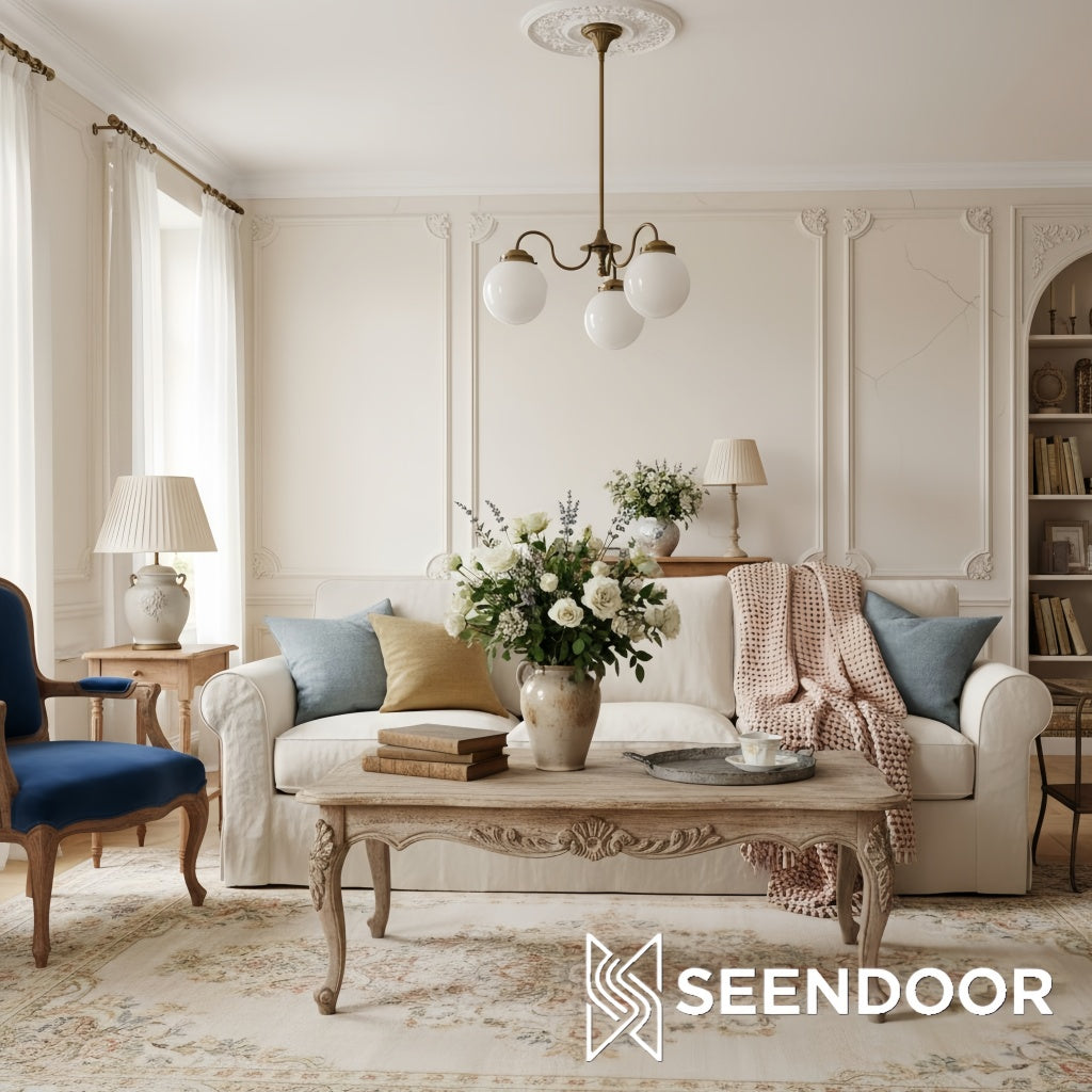 Glorica Glass Linear Modern Chandelier for Dining Room & Living Room