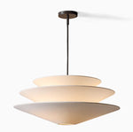 Load image into Gallery viewer, Solivara Pendant – Linen Pendant Light – Layered Shade
