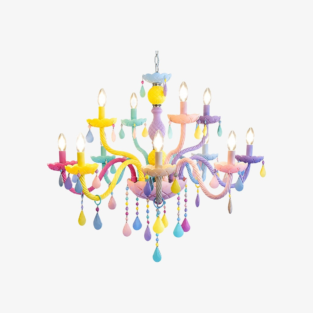 Colorful Metal Kids Room Chandelier for Bedroom
