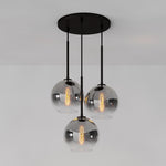 Load image into Gallery viewer, Selvion Minimalist Crystal Chandelier - Handcrafted Glass Sculptural Lighting Fixture

