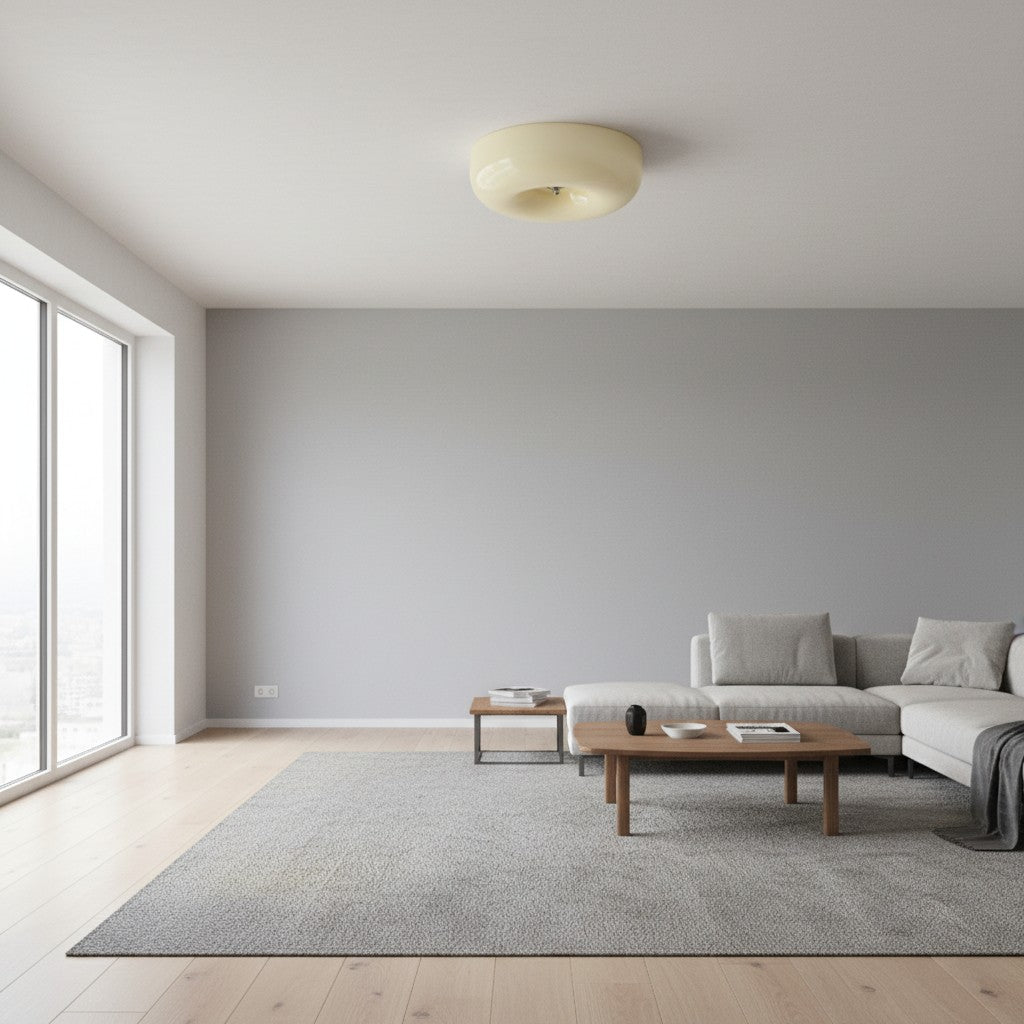 Opalune Art Deco Pudding Plafondlamp met Design – Elegante Verlichting voor Moderne Interieurs N06