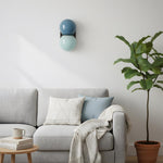 Bild in die Galerieansicht laden, Twinwave Wandleuchte – Doppel-Glaskugel-Wandleuchte für Wohnzimmer und Schlafzimmer
