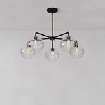 Load image into Gallery viewer, Selvion Elegant 5-Light Globe Chandelier – Modern Glass Pendant Lighting Fixture
