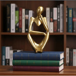 Load image into Gallery viewer, Floxo Lazy Dog and Abstract Nordic Human Figurine Minimalist Sculpture for Modern Shelves and Desks
