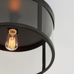 Load image into Gallery viewer, Ferrix Minimalistisch Iron Flush Mount Ceiling Light - Modern Outdoor Glass Ceiling Lamp
