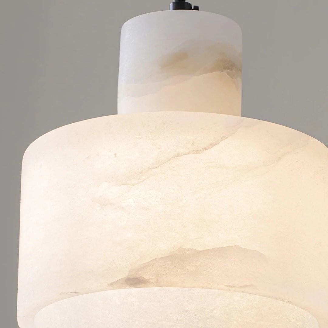 Cylorion Alabaster-Pendelleuchte – Moderne minimalistische Hängeleuchte für das Esszimmer