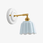 Bild in die Galerieansicht laden, Cienax Retro Ceramic Flower Wall Sconce for Bedroom or Living Room