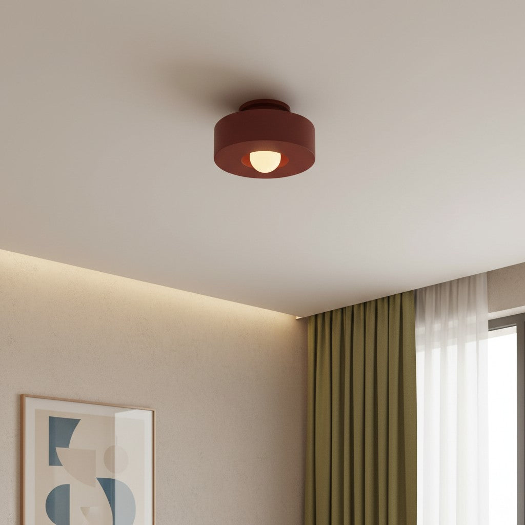 Lámpara de Techo Redonda Nórdica Nordyra – Iluminación Moderna Minimalista para Espacios Habitables N57