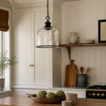 Cargar imagen en el visor de la Galería, Vintage Glass Metal Pendant Light
