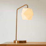 Load image into Gallery viewer, Talvior Luminous Geometric Faceted Glass Table Lamp
