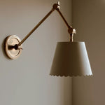 Afbeelding laden in galerijweergave, Foldray getande taakwandlamp - leren wandlamp voor thuis
