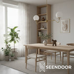 Load image into Gallery viewer, Glorica Glass Linear Modern Chandelier for Kitchen &amp; Living Room
