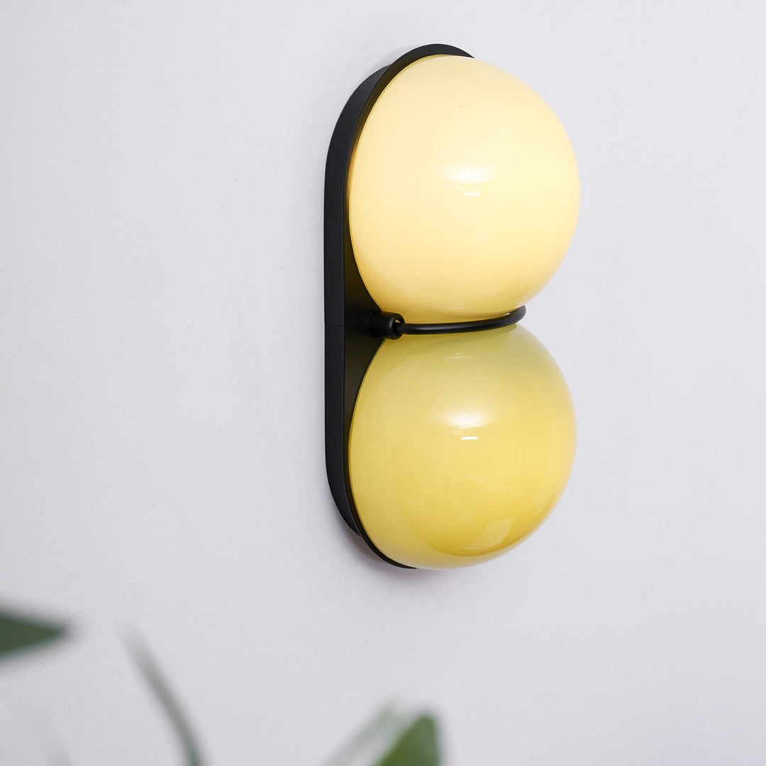 Twinwave Wandleuchte – Doppel-Glaskugel-Wandleuchte für Wohnzimmer und Schlafzimmer