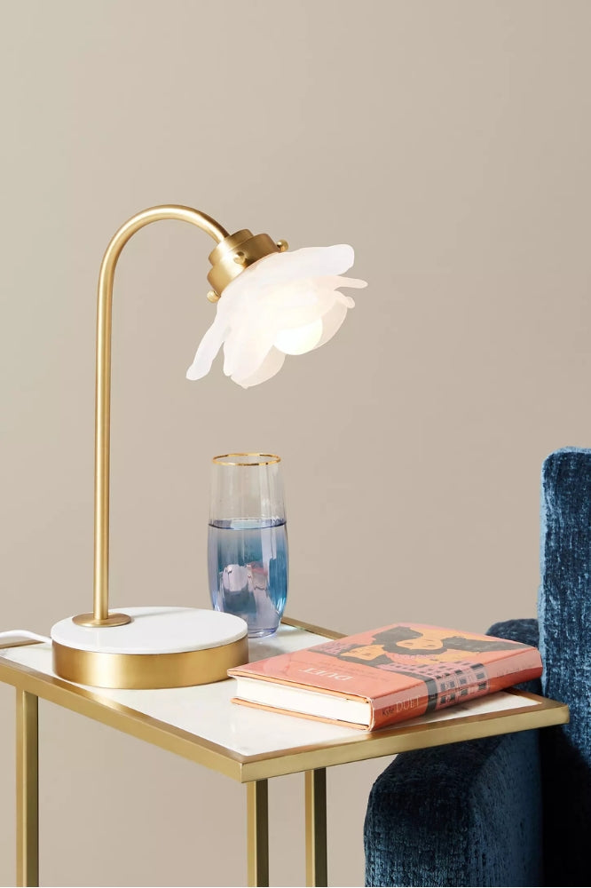 Revalis glazen bloemtaaklamp – moderne matglazen bloemblaadjesverlichting