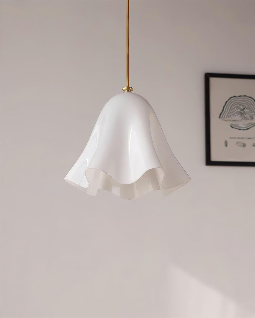 Bellina Artistic Glass Pendant Light - Modern Bloom Inspired Hanging Ceiling Lamp