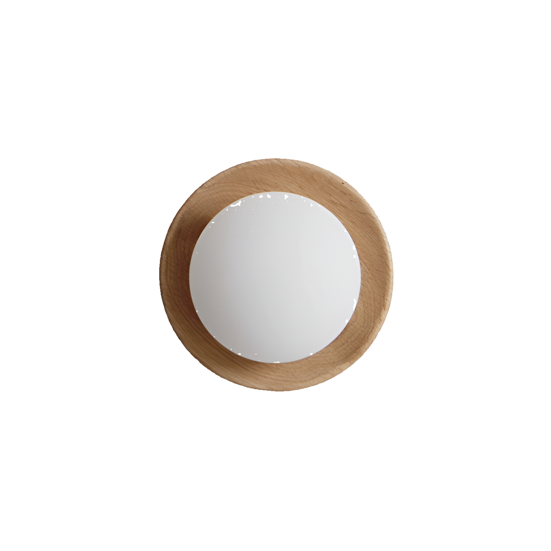 Lampada da parete LED minimalista in legno naturale nordico