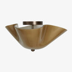 Load image into Gallery viewer, Bellina Glass Flush Mount Ceiling Light - Brass Accent Modern Fixture
