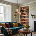 Afbeelding laden in galerijweergave, Glissora Hanglamp - Sculpturaal Clusterontwerp Getint Glas en Metaal voor Hal