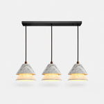 Cargar imagen en el visor de la Galería, Grey Stone Pendant Light with Paper Diffuser