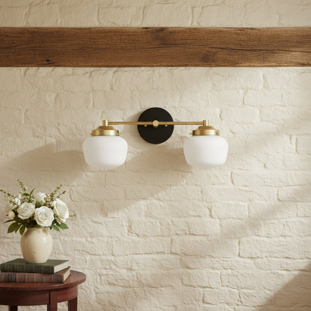 Opalume Multi-head Contemporary Wall Lamp for Mirror & Hallway