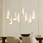 Load image into Gallery viewer, Orovia Ceramic Shade Chandelier – Iron Pendant Adjustable Height Design
