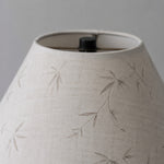 Afbeelding laden in galerijweergave, Close view of pale fabric lampshade texture