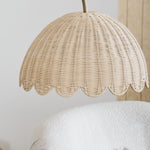 Load image into Gallery viewer, Olvara Natural Rattan Bubble Floor Lamp - Kids Room Lighting with Boho Charm
