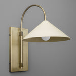 Load image into Gallery viewer, Conique Metal Minimalist Wall Sconce - Sculptural Brass Arch Light for Modern Interiors
