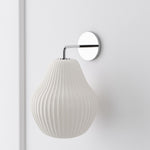 Load image into Gallery viewer, Rivrona Ribbed Glass Wall Sconce - Elegant Modern Lighting for Hallway &amp; Bedroom
