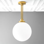 Load image into Gallery viewer, Glorica Glass Frosted Globe Pendant Light - Art Deco Hanging Light for Home
