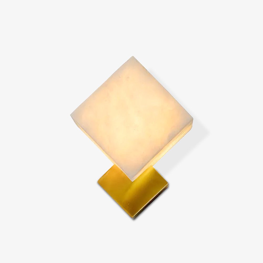 Block Alabaster Wandkerze