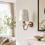 Bild in die Galerieansicht laden, Shellure Ceramic Seashell Wall Lamp - Elegant French Style Bedroom Accent Light