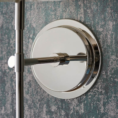 Cremaris metalen wandlamp met stoffen kap - tijdloze wandlamp voor binnenverlichting