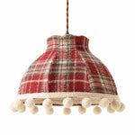 Charger l'image dans la visionneuse de la galerie, French Cream Pom Pom Fabric Pendant Light