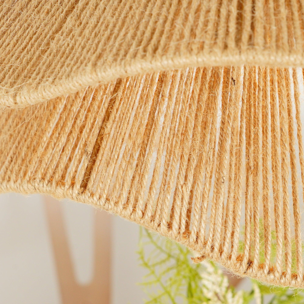 Boho naturalna lampa wisząca z juty Cape Points