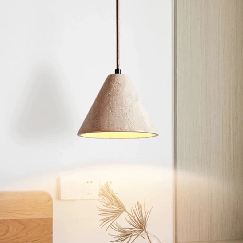 Travertine Modern LED Chandelier Pendant Light