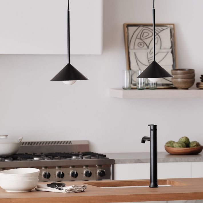 Brivana Adjustable Pendant – Cone Shade Light for Kitchen or Dining