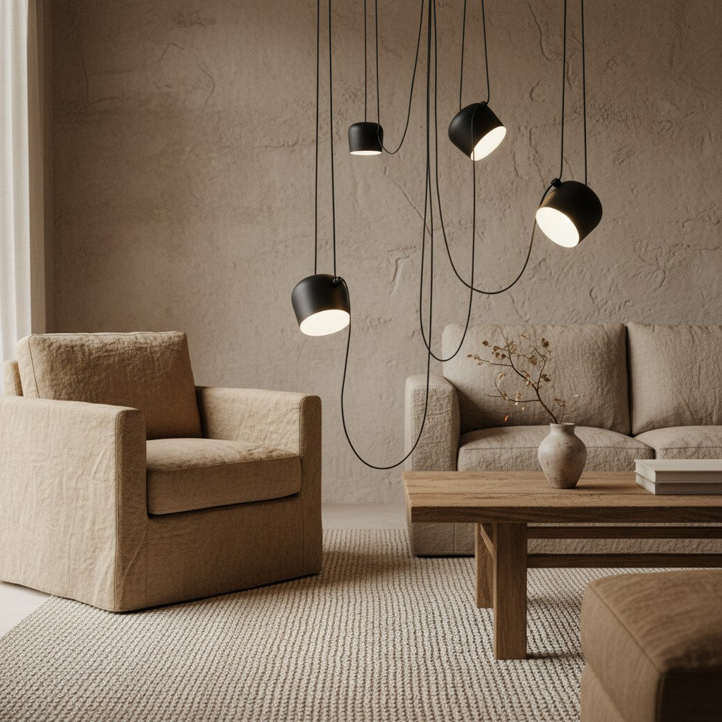 Axiomorna Minimalistische Verstelbare Moderne Hanglamp - Strakke LED Hanglamp voor Elke Ruimte N02