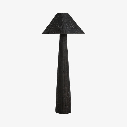 Wickara Woven Floor Lamp - Sculptural rattan design with natural rattan style, suitable for living room & bedroom