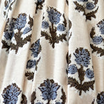 Charger l'image dans la visionneuse de la galerie, Close-up of purple floral pleated fabric lampshade