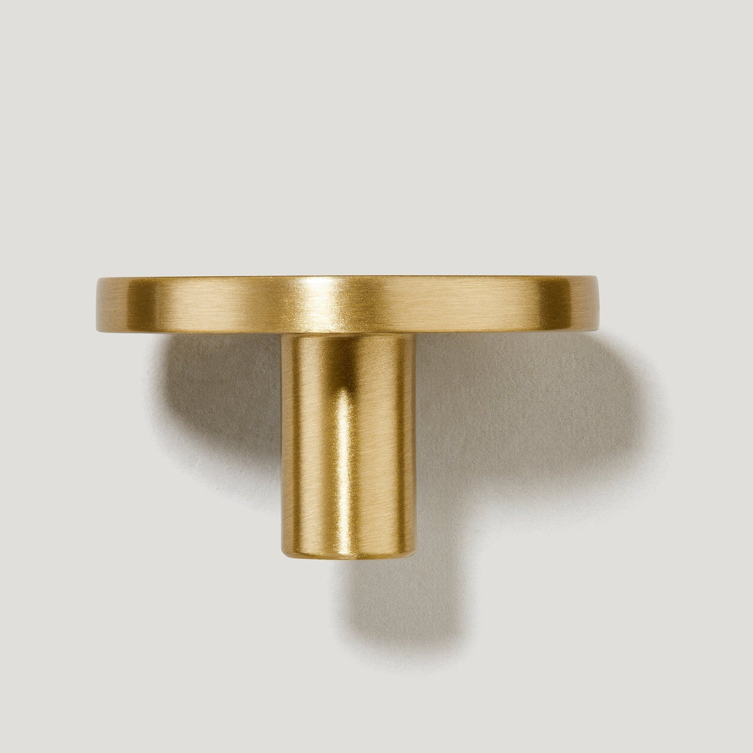 Solid Brass Round Decorative Knob–Metal Drawer & Kitchen Cabinet Knobs