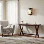 Afbeelding laden in galerijweergave, TF Manchester Glas Art Deco Wandlamp – Glas-in-lood Wandlamp voor Hal en Woonkamer