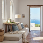 Afbeelding laden in galerijweergave, Velura Tafellamp - Beige Linnen Kap in Lichtbeige